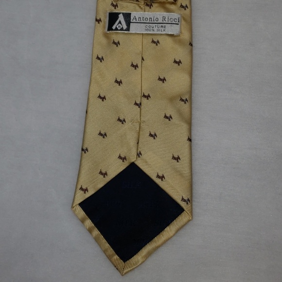 Antonio Ricci Couture Scottie Dog Tie - Picture 3 of 4